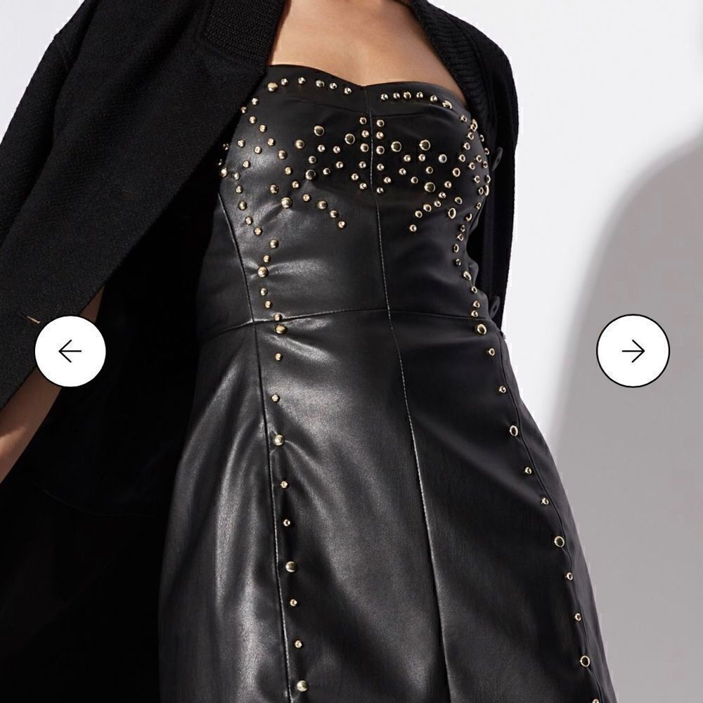 A/X STRAPLESS DRESS WITH METAL DETAIL NWT